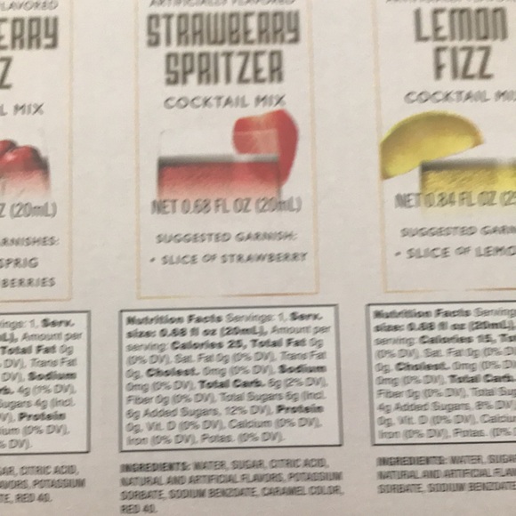 Mini flavoring bottles for Prosecco 7 out of 12 - Picture 10 of 11